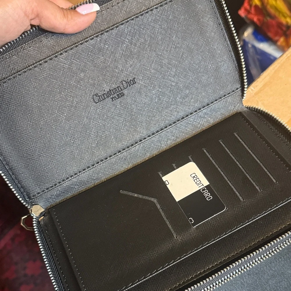 Monogram Black and Gray Wallet - Picture 3 of 4